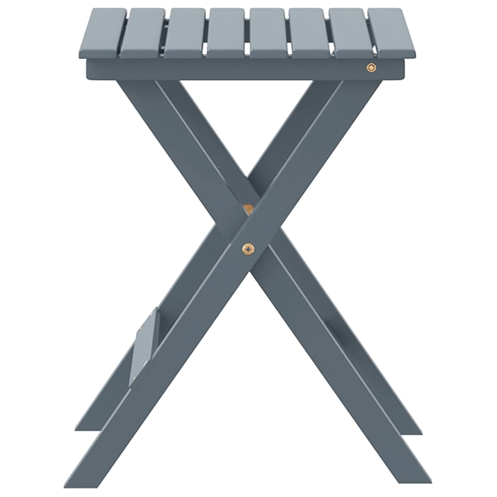 Mesa Auxiliar Plegable Madera Maciza De Álamo
