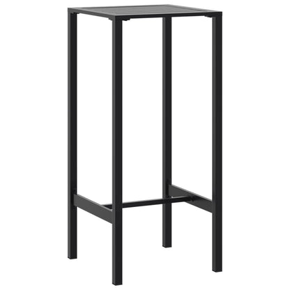 Mesa Alta De Bar Acero Recubrimiento Polvo Negro