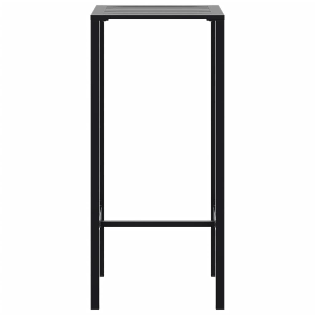Mesa Alta De Bar Acero Recubrimiento Polvo Negro