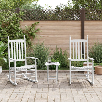 Mecedoras Con Asiento Curvo 2 Uds Madera Álamo Maciza