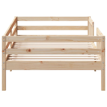 Estructura De Cama Sin Colchón Madera Maciza De Pino