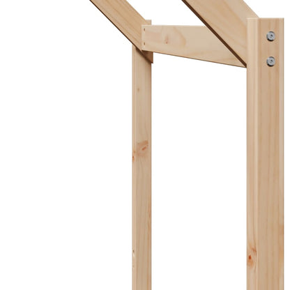 Cama Alta Con Techo Madera Maciza De Pino