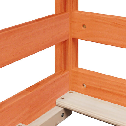 Cama Alta Con Techo Madera Maciza De Pino