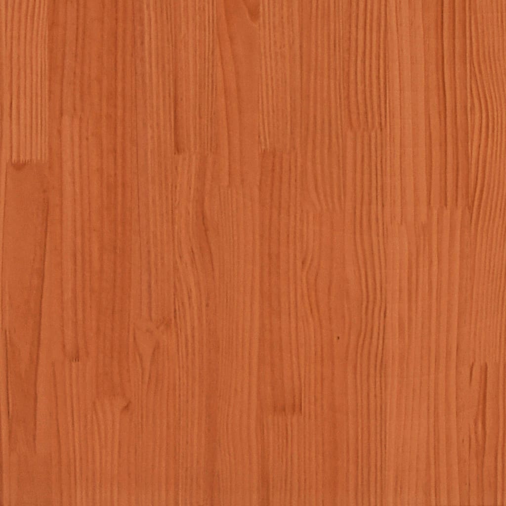 Estructura Cama Con Techo Madera Maciza Pino Marrón