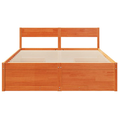 Cama Sin Colchón Madera Maciza De Pino