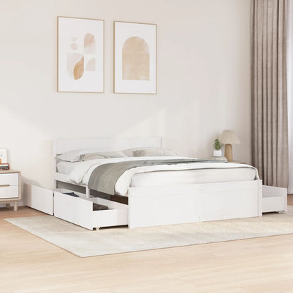 Cama Sin Colchón Madera Maciza De Pino