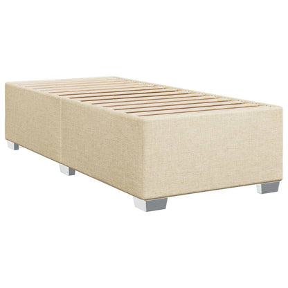 Cama Box Spring Con Colchón Tela Color