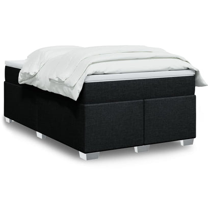 Cama Box Spring Con Colchón Tela Color