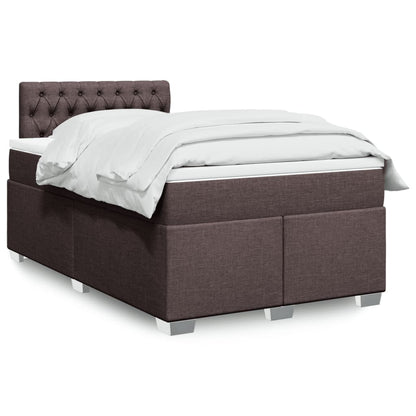 Cama Box Spring Con Colchón Tela
