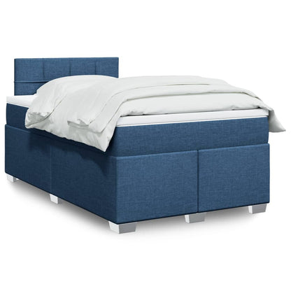 Cama Box Spring Con Colchón Tela