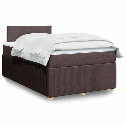 Cama Box Spring Con Colchón Tela