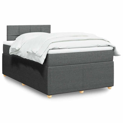 Cama Box Spring Con Colchón Tela