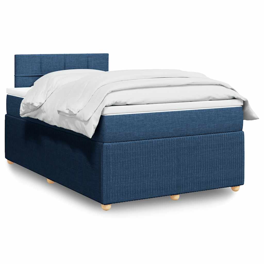 Cama Box Spring Con Colchón Tela