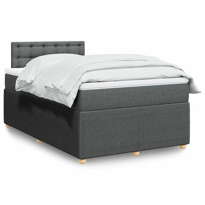 Cama Box Spring Con Colchón Tela