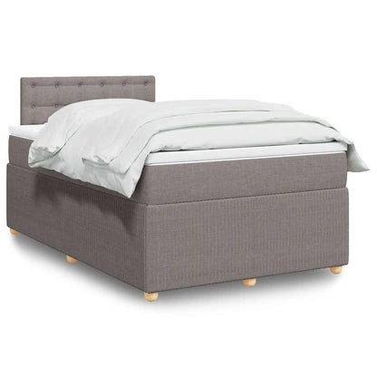 Cama Box Spring Con Colchón Tela