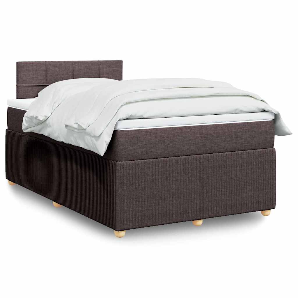 Cama Box Spring Con Colchón Tela