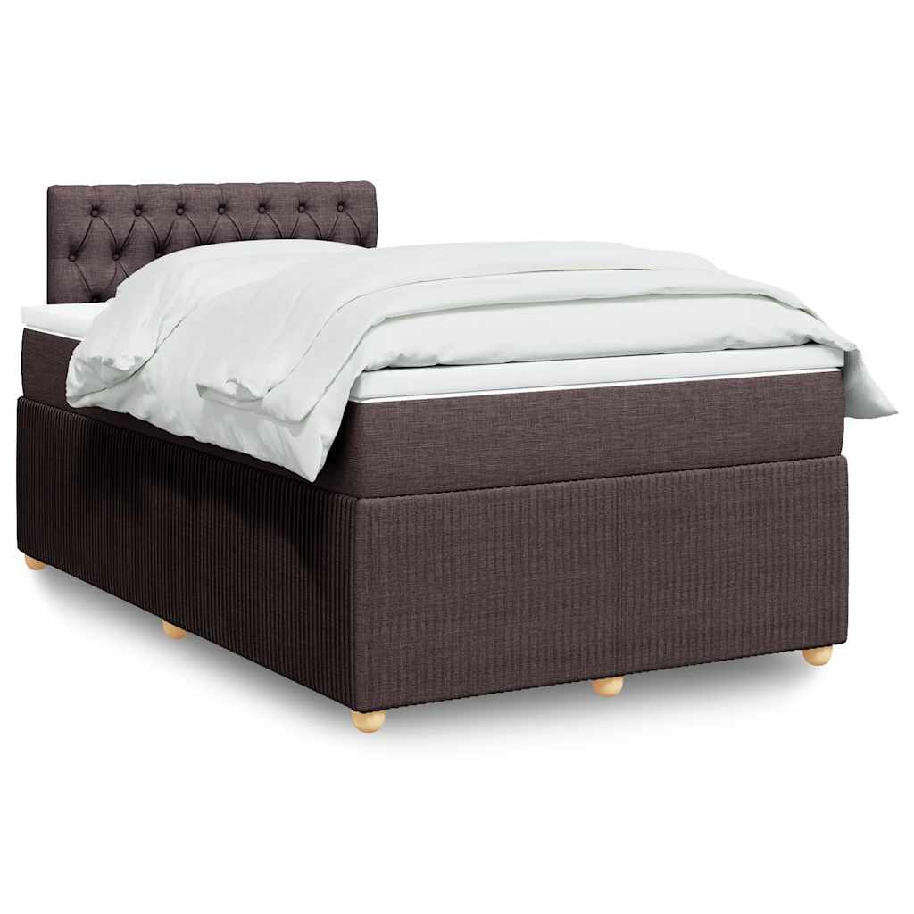 Cama Box Spring Con Colchón Tela