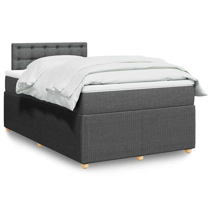 Cama Box Spring Con Colchón Tela