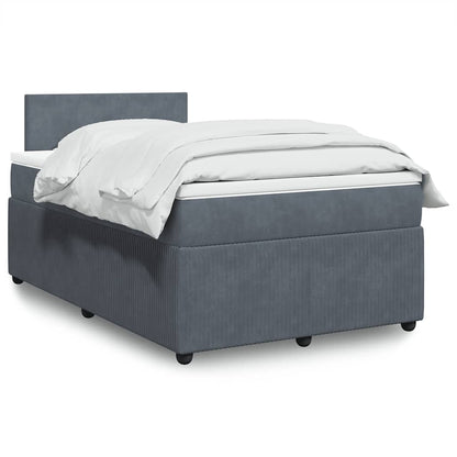 Cama Box Spring Con Colchón Terciopelo