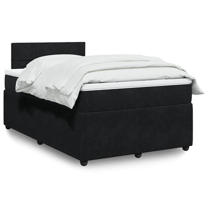Cama Box Spring Con Colchón Terciopelo