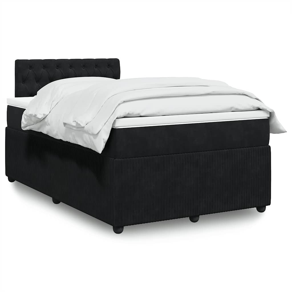 Cama Box Spring Con Colchón Terciopelo