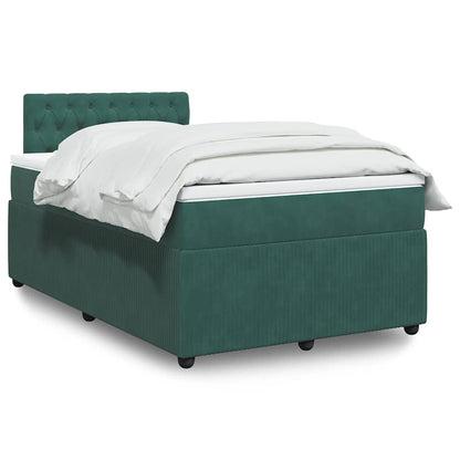 Cama Box Spring Con Colchón Terciopelo