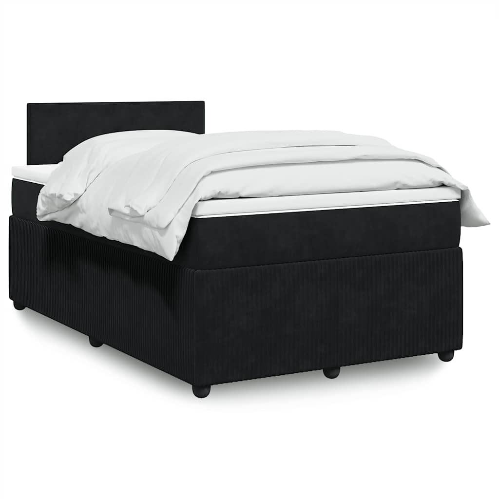 Cama Box Spring Con Colchón Terciopelo