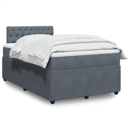 Cama Box Spring Con Colchón Terciopelo