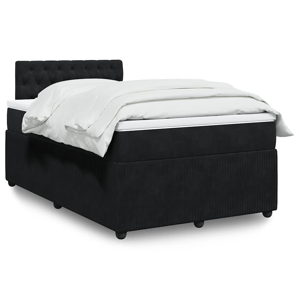 Cama Box Spring Con Colchón Terciopelo