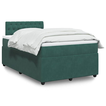 Cama Box Spring Con Colchón Terciopelo