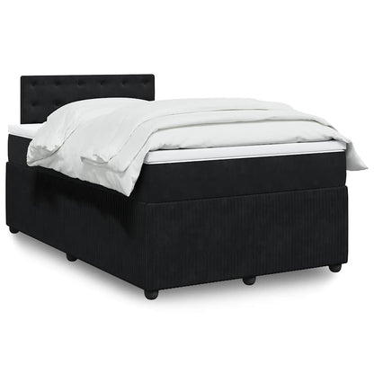 Cama Box Spring Con Colchón Terciopelo
