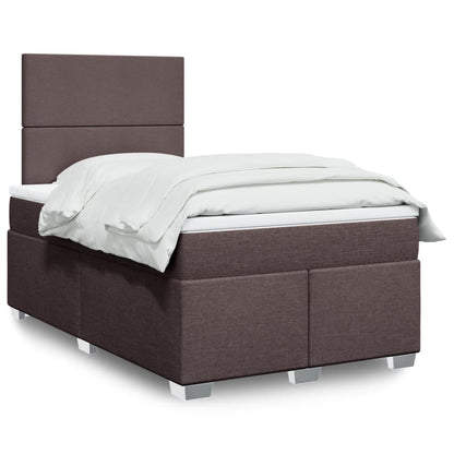 Cama Box Spring Con Colchón Tela