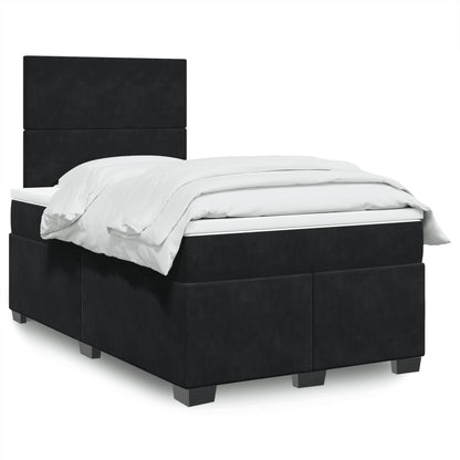 Cama Box Spring Con Colchón Terciopelo