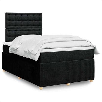 Cama Box Spring Con Colchón Tela