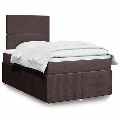 Cama Box Spring Con Colchón Tela