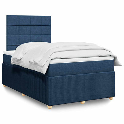 Cama Box Spring Con Colchón Tela