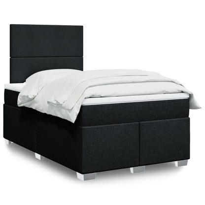 Cama Box Spring Con Colchón Tela