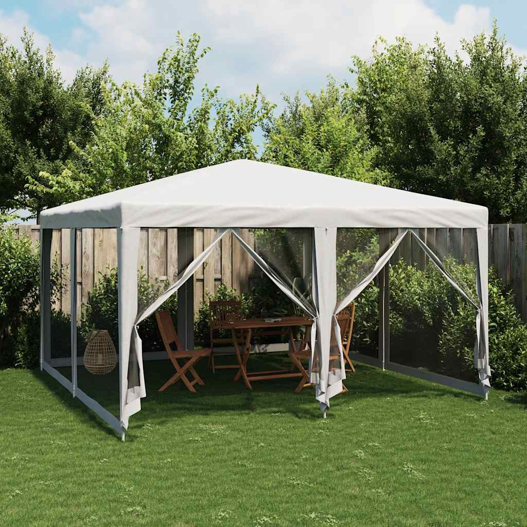Carpa Para Fiestas 8 Paredes De Malla Hdpe Gris
