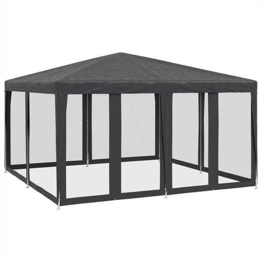 Carpa Para Fiestas 8 Paredes De Malla Hdpe Gris