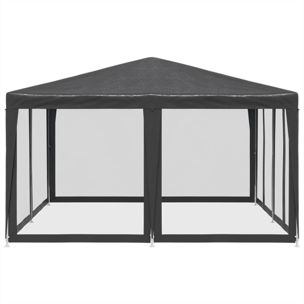 Carpa Para Fiestas 8 Paredes De Malla Hdpe Gris