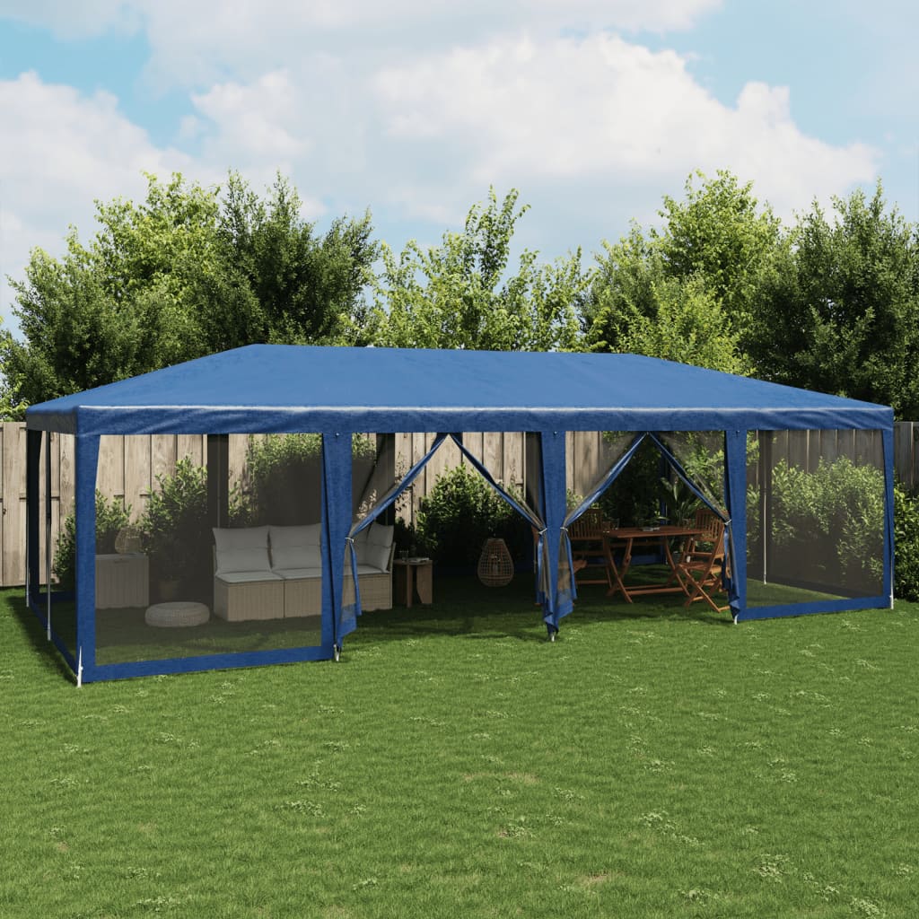 Carpa Para Fiestas 8 Paredes De Malla Hdpe Gris