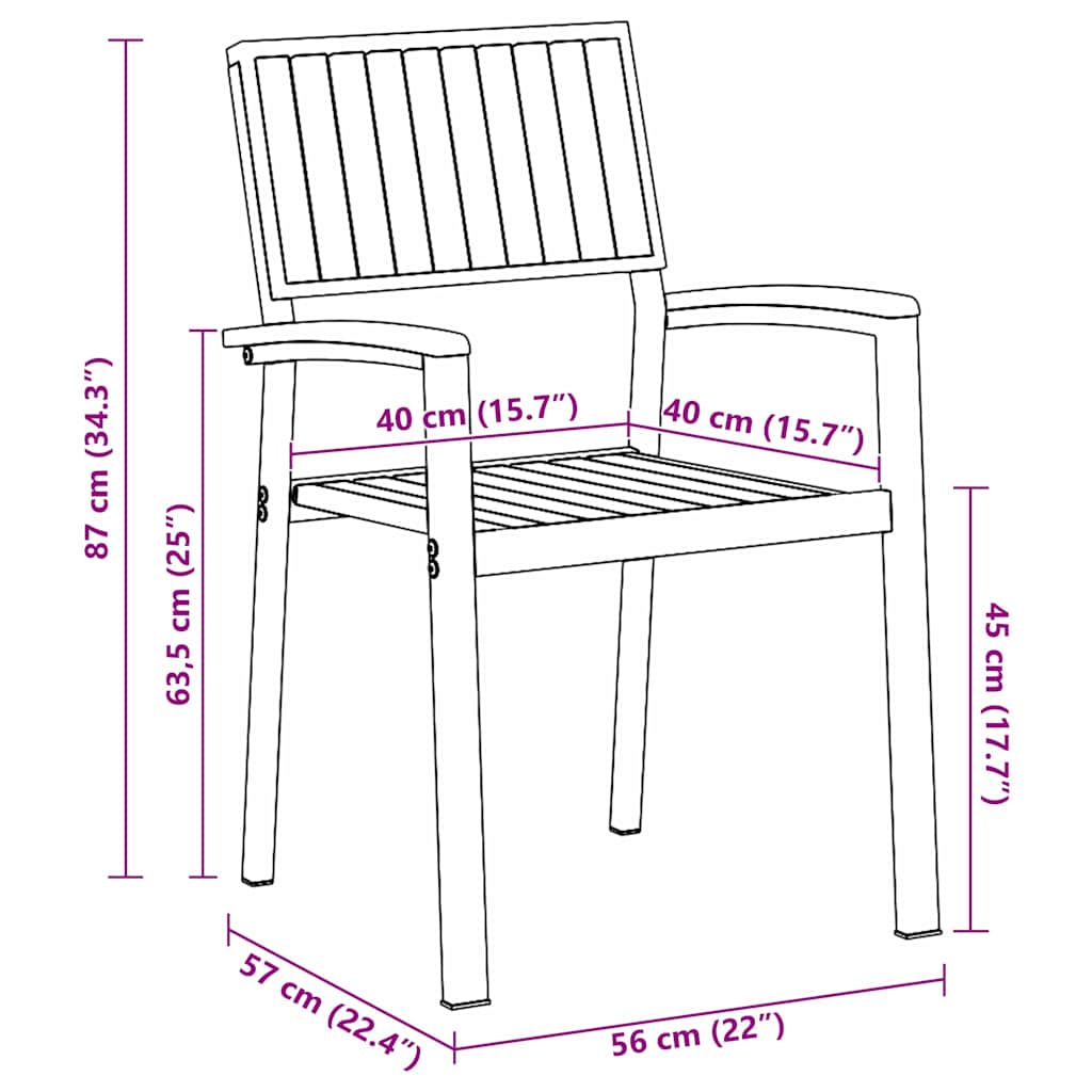Conjunto De Comedor De Jardín 7 Pcs
