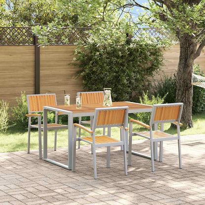 Conjunto De Comedor De Jardín 5 Pcs