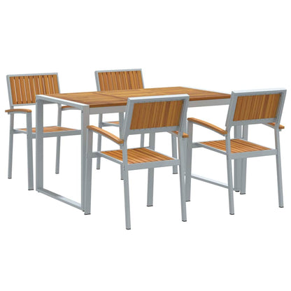 Conjunto De Comedor De Jardín 5 Pcs