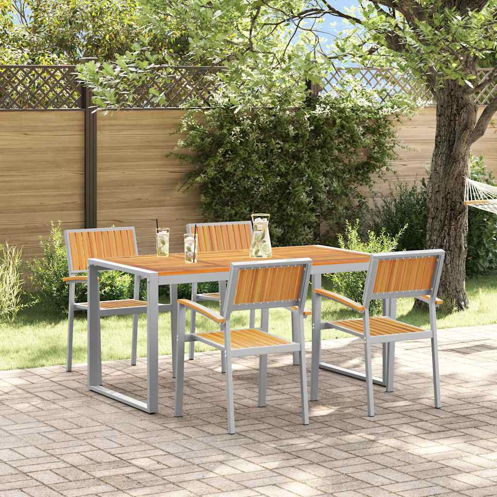 Conjunto De Comedor De Jardín 5 Pcs