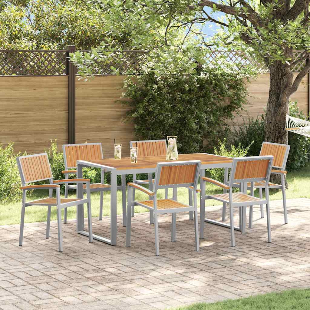 Conjunto De Comedor De Jardín 5 Pcs