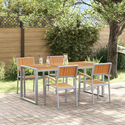 Conjunto De Comedor De Jardín 5 Pcs