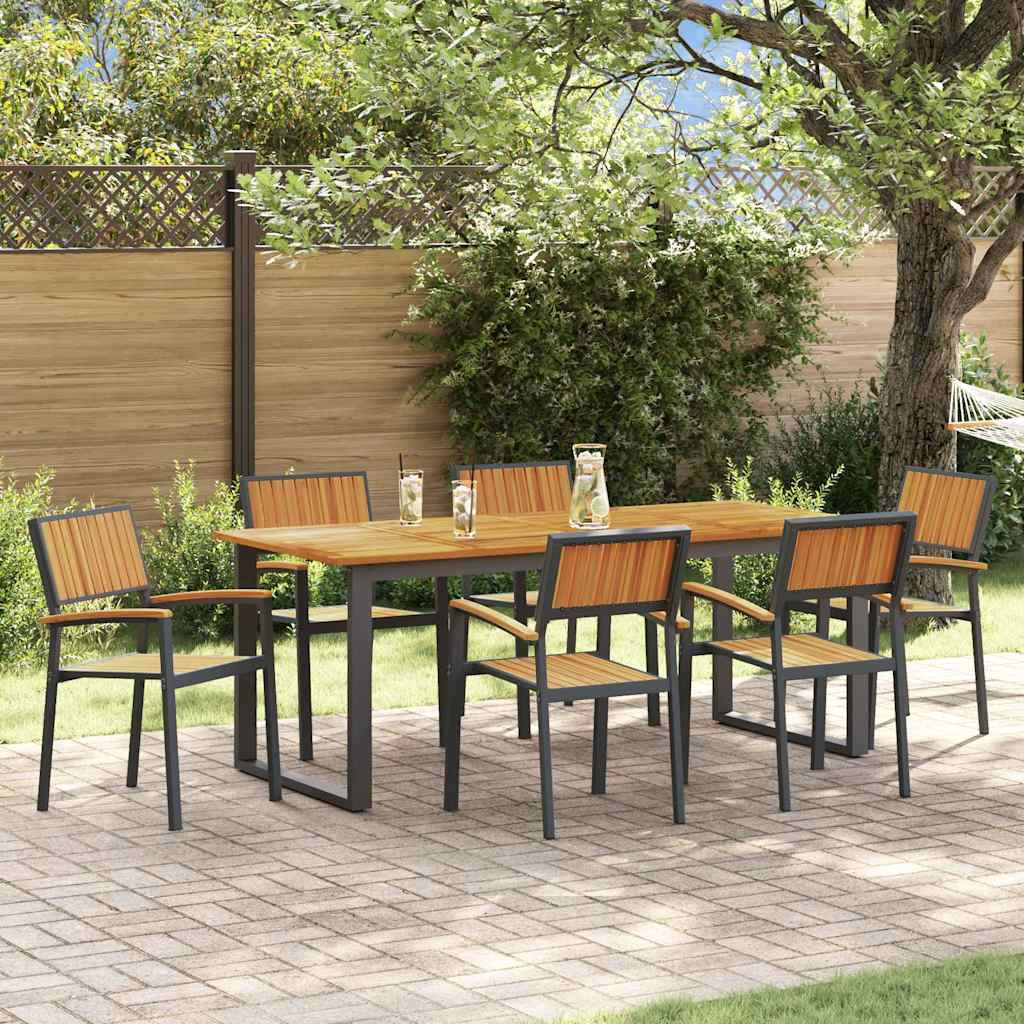 Conjunto De Comedor De Jardín 7 Pcs