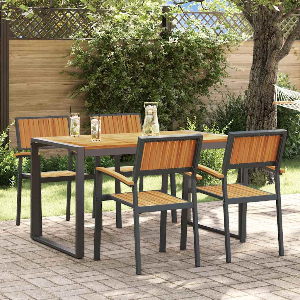 Conjunto De Comedor De Jardín 5 Pcs