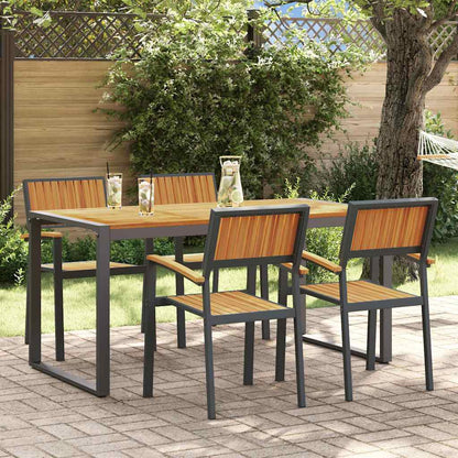 Conjunto De Comedor De Jardín 5 Pcs